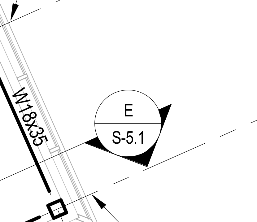 callout bubble on S-1.3 pointing to S-5.1